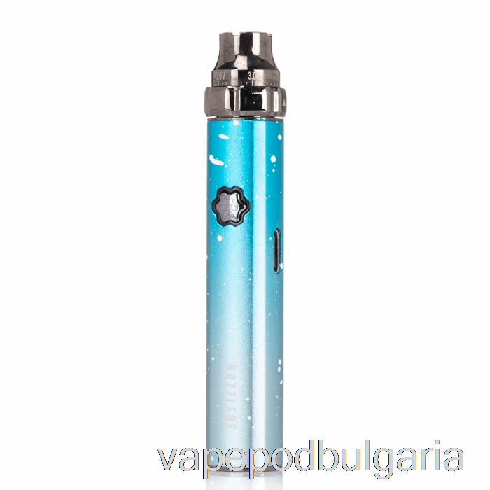 Vape 10000 Дръпки Dazzleaf Squarii Top Twist 510 батерия Sky Blue Splatter